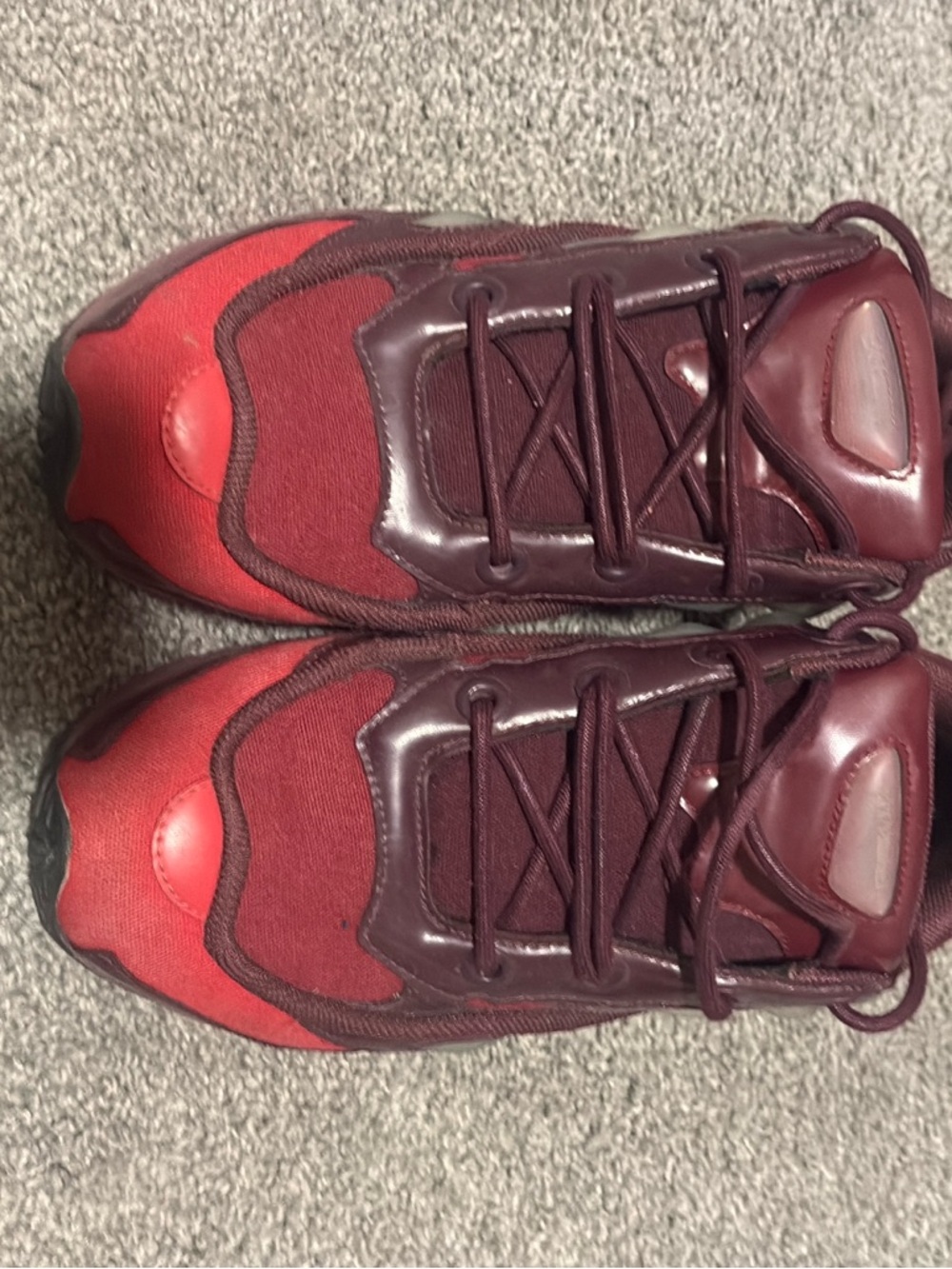 adidas Men's Burgundy and Red Running Sneakers